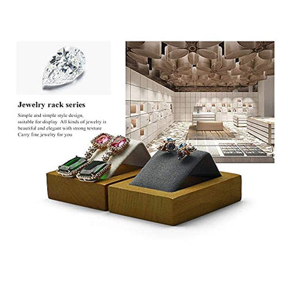 Jewelry Tray Solid Wood Earrings Display Stand for Photograph Jewelry Display Tray - color: WSM02102