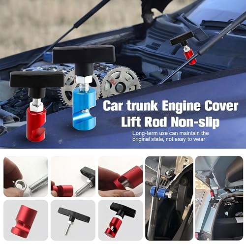 2pcs Bestgle Hood Strut Holder, Anti-Slip Car Hood Struts Lift Support Clamps Automotive Hood Prop Tool（Dia 0.43inch）