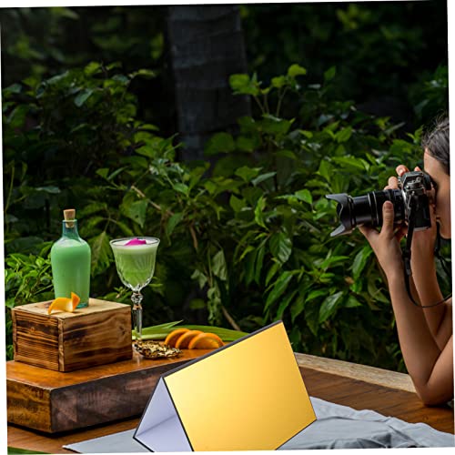 jojofuny Photography Collapsible Reflector A4 Size Reverse Plate Tool White Balance Card for Glass Jewelry Cosmetics Food Photography