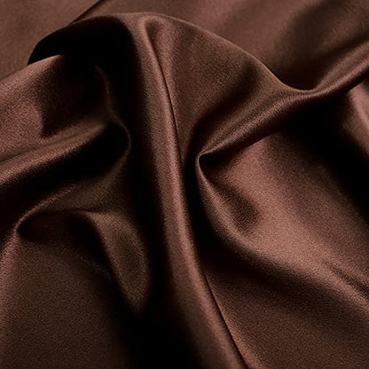 Satin Photography Background Silk, Glossy Fabric Cloth Backdrops for Goods, Crafts, Jewelry, Cosmetics, Food Photoshoot and Flat Lay (Brown, 3.3×2.5ft/100×75cm) - color: Brown, size: 100 × 75 cm