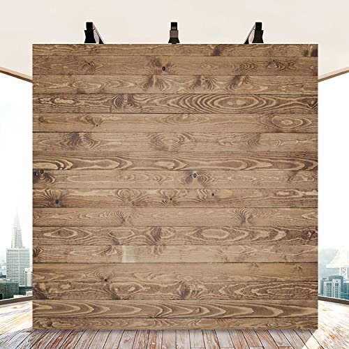 AOFOTO 8x8ft Wood Texture Background Rustic Wooden Table Grunge Surface with Old Natural Pattern Wood Panels Backdrop for Photography Clothes Products Flat Lay Photoshoot Photo Studio Props Vinyl - size: 8x8ft