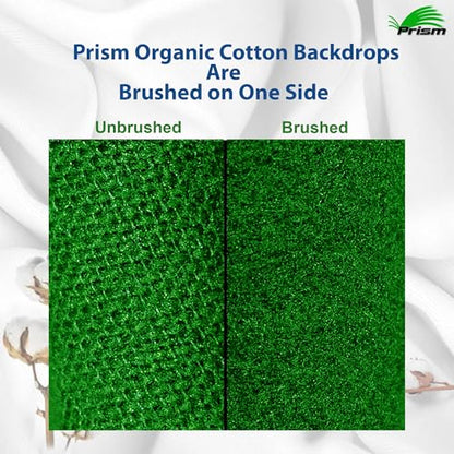 Prism 100% Cotton Extra Thick Professional Photography Backdrop 9x18 ft Gray, Brushed for Low Light Reflectance and Bleed Through, Sustainable Organic Cotton Muslin with No Microplastic Shedding - color: Gray 9x18ft