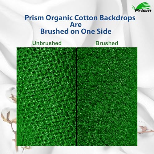 Prism 100% Cotton Extra Thick Professional Photography Backdrop 9x18 ft Gray, Brushed for Low Light Reflectance and Bleed Through, Sustainable Organic Cotton Muslin with No Microplastic Shedding - color: Gray 9x18ft