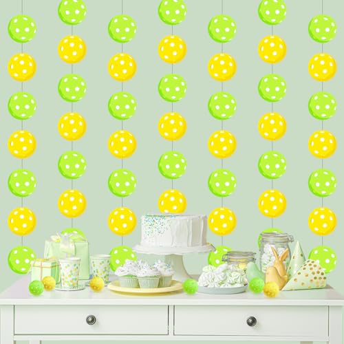 Xinnun Pickle Sport Party Decorations Funny Pickle Garlands Banners Green Banner Cutouts Ribbon Streamers for Sport Theme Party Baby Shower Birthday Decorations Supplies - style: Pickleball