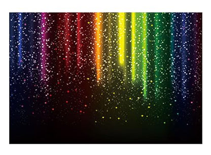 Funnytree 7x5FT Let's Glow Party Photography Backdrop for Music Dance Disco Decor Rainbow Neon Splatter Pride Month LGBT Background Photo Booth Prop Cake Table Decor