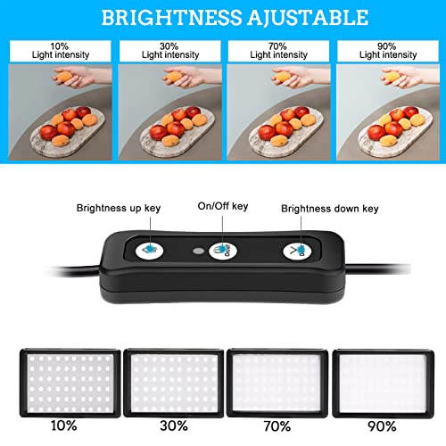 LED Photo Video Light 2-Pack, Ci-Fotto Dimmable 5600K USB LED Continuous Light Photography Light with Tripods and Color Filters for Photo Studios, YouTube, TikTok, Video Recording, Game Streaming - size: 123cm 2-pack