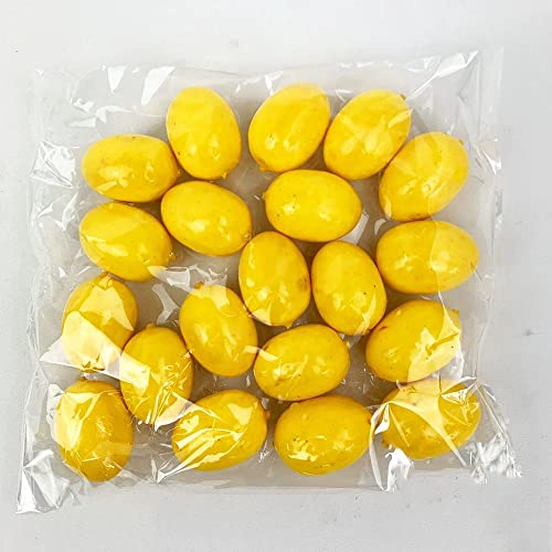 20Pcs Mini Fake Lemon Strawberry Oranges Fruit,Plastic Foam Vegetables Fruit as Home Party Ornament Craft Photography Props Gift 3-6CM(Lemon) - size: Lemon