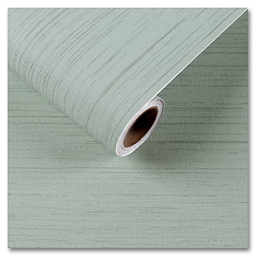 CRE8TIVE 24"x118" Mint Green Grasscloth Peel and Stick Wallpaper for Bedroom Textured Linen Fabric Wallpaper Removable Faux Grass Cloth Wall Paper Self Adhesive Green Contact Paper for Cabinets Walls - color: Mint Green, size: 24" x 118"