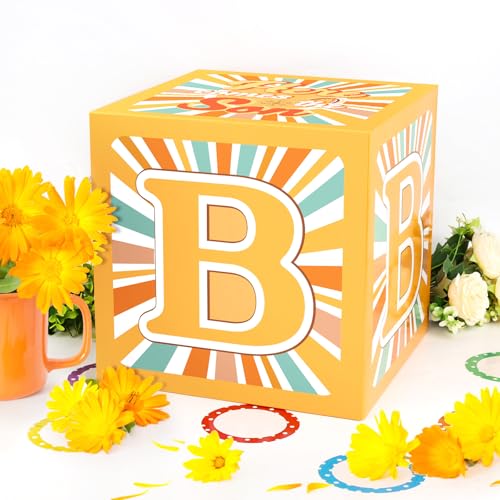 4PCS Boys Boho Baby Boxes Here Comes The Son Baby Shower Decor for Son Shower Decorations Birthday Party Supplies
