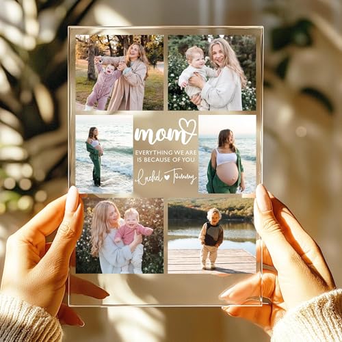 Custom Photo Mothers Day Night Light, Personalized Mom Photo Collage LED Night Light, Birthday Keepsake for Mom, Grandma Gifts, Mothers Day Gifts, Mama Gift - color: Style 5