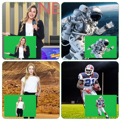 Green Screen Backdrop 10x20 Ft Photography Greenscreen Non-Reflective Fabric Sheet Wrinkle Resistance Photo Background Backdrops for Photoshoot Studio Shooting Props