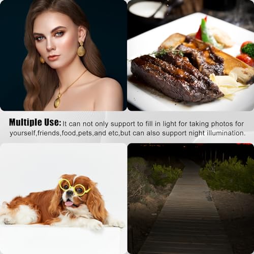 Ring Light of Pocket-Size: Rechargeable Small Ring Light for Phone, Laptop & Makeup - Perfect for Small & Adults, Portable Selfie Light (White)