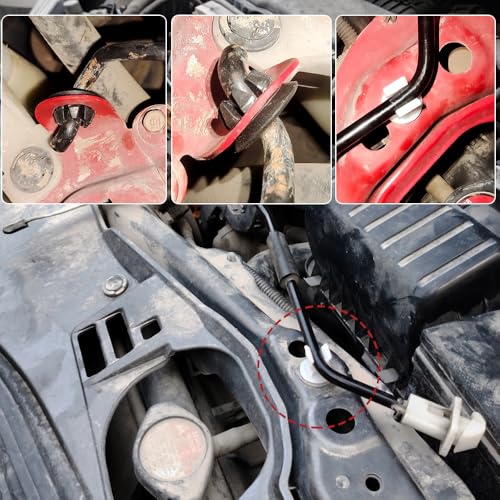 4PCS Hood Prop Rod Clip, Engine Hood Support Rod Holder Clips, 91503-SS0-003 90601S84A01 Car Hood Insulation Retainer Clips, Hood Rod Grommet Clips Compatible with Honda Accord Odyssey