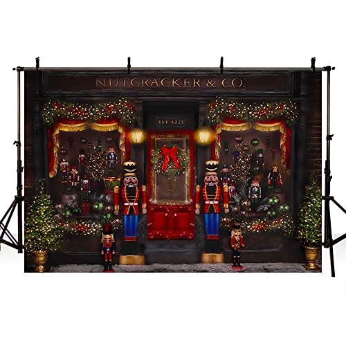 MEHOFOND Christmas Backdrop for Photography Christmas Toy Shop Kids Birthday Portrait Photo Background Winter Xmas Party Decorations Banner Photo Booth Props 10x7ft - size: 10x7ft