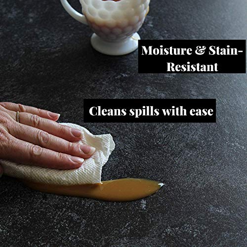 Bessie Bakes Black Textured Paint Replicated Photography Backdrop 2 Feet Wide x 3 Feet Long 3 mm Thick