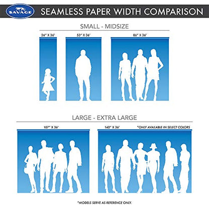 Savage Seamless Background Paper - #1 Super White (53 in x 36 ft) - color: Super White, size: 53 in x 36 ft