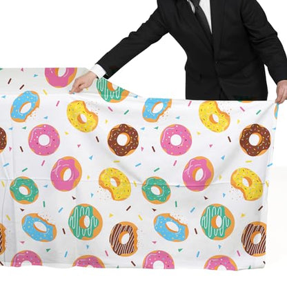 Gatherfun Donut Party Supplies: 2-Pack Donut Birthday Party Decorations,Disposable Plastic Tablecloth, Ideal Table Cover for Two Sweet Birthday, Baby Shower & Themed Parties, 54 x 108 Inch - style: Donut