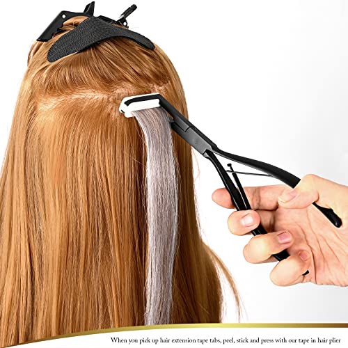 EHDIS Tape in Pliers Hair Extensions Pliers Stainless Steel Flat Surface Extensions Tape Sealing Clamp Pliers Tool (Type3)