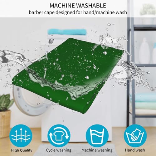 Custom Barber Cape Unisex Salon Hair Cutting Capes Add Your Image Logo Haircut Kit Personalized Stylist Tool - color: Dark Green