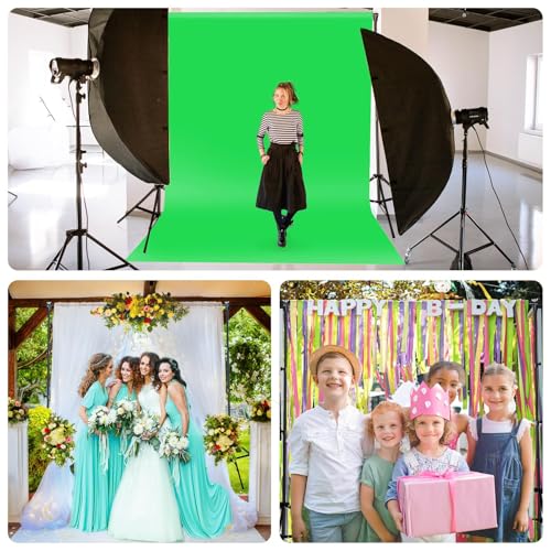Green Screen Backdrop Kit 10x8.5ft with Tripod Stand, Chroma Key Background System for Video Shooting, Live Streaming, Photo Studio, Content Creation and Virtual Backgrounds - size: 10*8.5FT