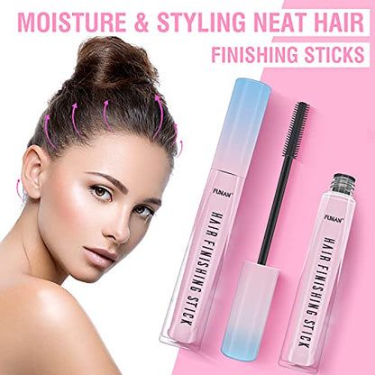 FUNAN Hair Finishing Stick 3 Pack, Flyaway Feel Stick Hair, Small Broken Hairs Finishing Cream, Non-Greasy and Non-Sticky - size: 15 Fl Oz (Pack of 3)