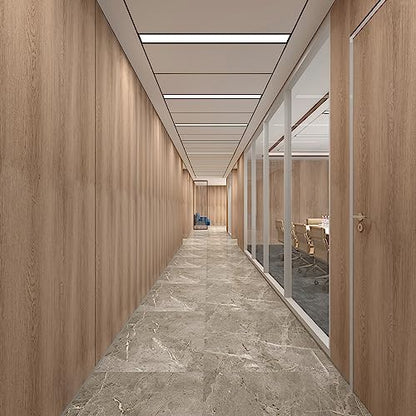 TOTIO 32x315inch Extra Wide Walnut Wood Wallpaper Peel Stick Light Brown Wood Grain Contact Paper Air Guide Slot Design Matte Thickened Self-Adhesive Waterproof Wall Sticker Vinyl Wrap Khaki Brown - color: Warm Brown, size: 32" x 315"