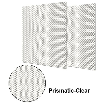 Frienda 4 Pcs Fluorescent Light Covers Replacement Flat Clear Prismatic Acrylic Ceiling Light Cover Panels(23.75" x 23.75" x 0.1") - size: 23.75" x 23.75" x 0.1"