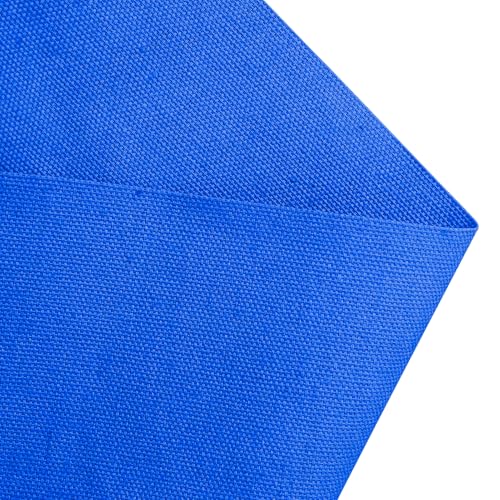 10oz Heavy Duty Cotton Canvas Fabric 60" x 40", Thick Cotton Duck Cloth for Painting, Sewing, Crafts, Tote Bags, Embroidery, Home Decor, Drop Cloth (Royal Blue) - color: Royal Blue, size: 60" x 40"