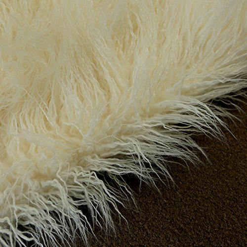 Newborn Photo Props Faux Fur Soft 29.5x19.7 inch Baby Boy Girl Photo Blanket Studio Backdrop Photo Mat White - color: 29.5x19.7 Inch White