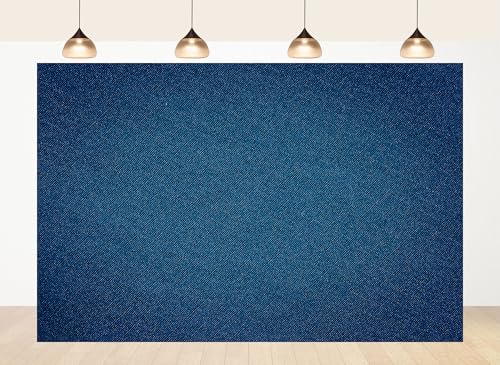 15x10ft Fabric Dark Blue Denim Texture Backdrop Woven Fabric Surface Photography Background for Textile Party Decor Home Wall Hanging Tapestry Photo Props - size: 15x10ft
