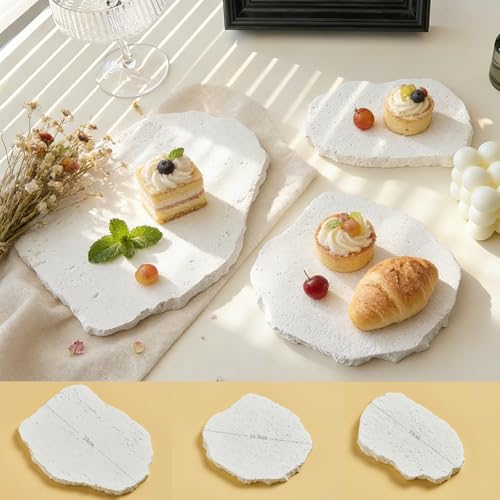 3PCS Photography Background Props Irregular Aromatherapy Gypsum Geometric with Holes Props for Food Jewelry Photoshoot Waterproof White Product Cosmetics Fragrance Photo Prop - color: white-2