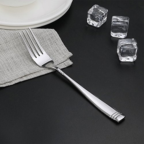 Obstnny Stainless Steel Dinner Fork, 8-Inch, Set of 12 - size: 12-piece dinner forks