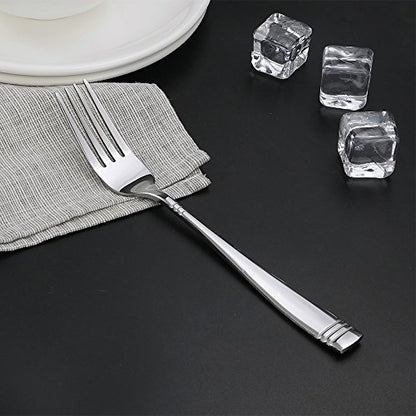 Obstnny Stainless Steel Dinner Fork, 8-Inch, Set of 12 - size: 12-piece dinner forks