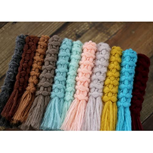 Newborn Baby Photography Props Blanket Posing Aid for Girl Boy Photo Shoot Baskets Filler Posing Stuffer Background Blanket (Yellow) - color: Yellow