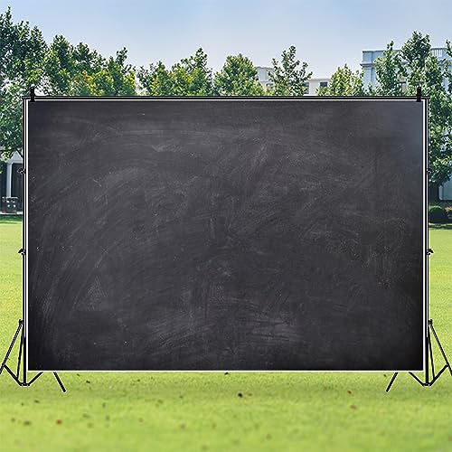 Renaiss 10x7ft Blank Blackboard Backdrop for Photoshoot Man Woman Portrait DIY Chalkboard Photography Background Back To School Banner School Season Photo Booth Props Wedding Teachers` Day Party Decor - size: 10x7ft