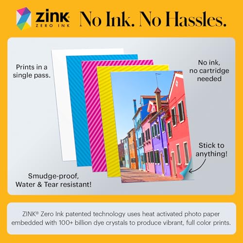 KODAK Step Instant Photo Printer, Zink 2x3” Color Sticky-Back Photos, Bluetooth Compatible with iOS & Android Devices, Editing App, Blue - color: Blue, style: Printer