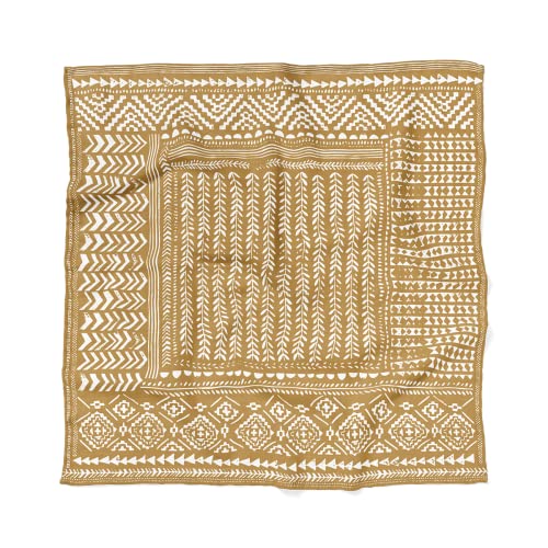 Mini Wander Swaddles for Newborns Muslin Swaddle Blankets - Breathable Soft Gender Neutral Receiving Blanket Baby Essentials | 47 x 47 Cotton - (Tapestry (Honey Gold) - color: Tapestry (Honey Gold)