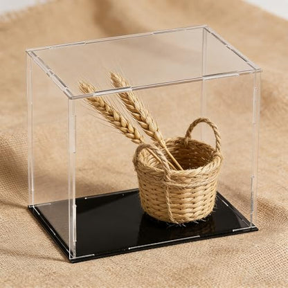 uxcell Acrylic Clear Display Case Box Dustproof Protection Showcase Cube Collectibles Show Box 5.9x3.9x5.9inch - size: 5.9x3.9x5.9 inch