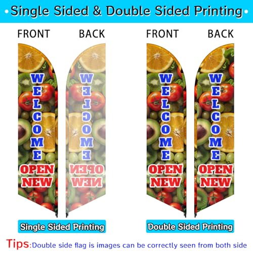 Custom Advertising Feather Flags for Outside Business 4 Sizes Personalized Advertising Flags Custom Logo Flag