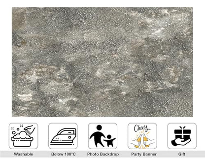 9x6ft Rough Grey Concrete Backdrop Weathered Texture and Neutral Tones Photography Background for Industrial and Modern Event Decorations Tapestry Banner Photo Booth Props - size: 9x6ft