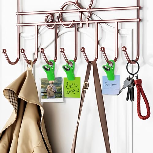 FINDMAG Big Chip Clip, Green Magnetic Wide Bag Clip Set, RV Accessories, Cute Magnet Clips Refrigerator, Plastic Food Clips Great for Kitchen, Home, Snacks, Bread, 12 Pack - color: Green, size: Pack of 12