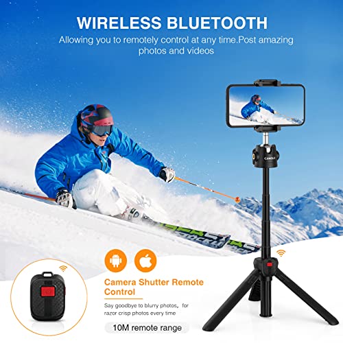 Vlogging Kit for iPhone/Android, Tripod for iPhone with Light, Wireless Microphones, Remote Control for TikTok, YouTube Starter Kit for Content Creator