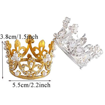 Infant Baby Girl Boy Crown Photo Shoots Headband for Newborn Crystal Princess Party Headwear Photography Props - color: Crown 3