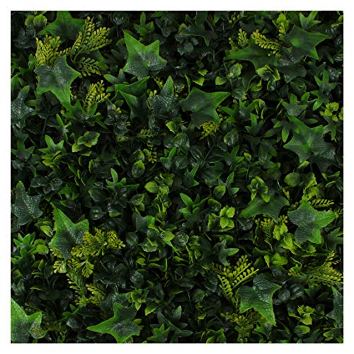 3rd Street Inn Greenery Panel - Artificial Hedge Wall - Fake Plant Wall Backdrop - Privacy Screen - Interlocking Panels - Indoor Outdoor Décor (12, English Garden) - color: English Garden