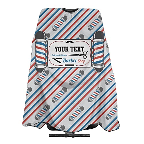 Custom Waterproof Barber Cape Hairdresser Cape, Add Your Photo Text Personalized Vintage Barber Shop Salon Cape for Men, Customized Hair Cutting Cape for Home Salon Barbershop - color: Barber Shop