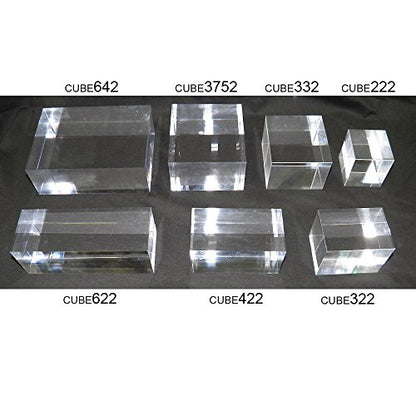 Mirart Clear Acrylic Cube (2" x 2" x 2" - 4 Pack) - size: 2" x 2" x 2" (4 Pack)