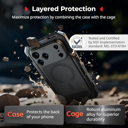 SmallRig Phone Video Cage Dual Handheld Kit for iPhone 17 Pro, Phone Rig with Wireless Quick Release Side Handle, 17mm T-Mount & Lens Backplate for Video Recording/YouTube/Live Streaming/Vlog - 5540 - style: Dual Handheld Kit
