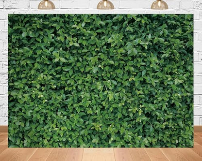 6x4ft Fabric 3D Green Leaves Grass Backdrop Spring Greenery Grass Wall Photography Background for Birthday Party Baby Shower Room Wall Decor Supplies Booth Props - size: 6X4ft