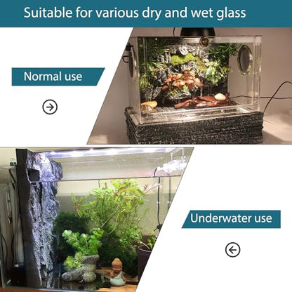 4pcs Rock Terrarium Background,3D Reptile Tank Background Board,Amphibian Stereo Backdrop Wall,Lizard Snake Gecko Spider Chameleon Turtle Fish pet silo Background Decorative Panel - color: Blue 4P