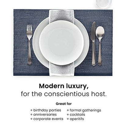 Cotton Luncheon Napkin - 25 Napkins per roll - Black - color: Black